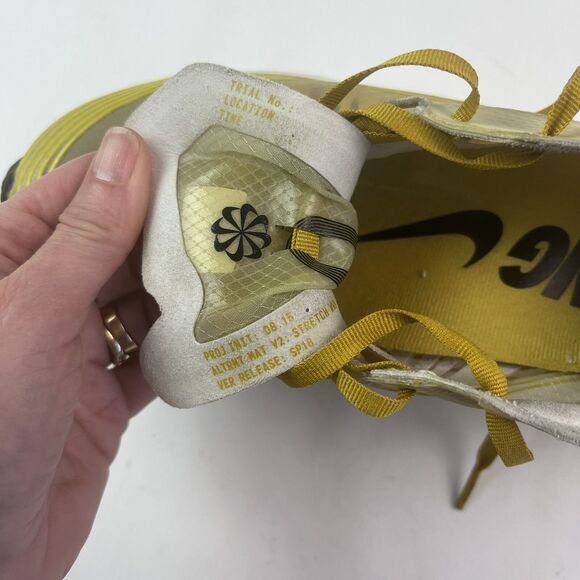 Nike Zoom Fly SP Mens 8 Dark Citron Running Sneakers AJ9282-300 shoe Athletic - Picture 10 of 16
